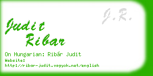 judit ribar business card