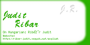 judit ribar business card